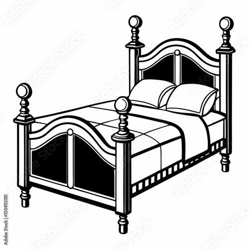 bed in a hotel room
