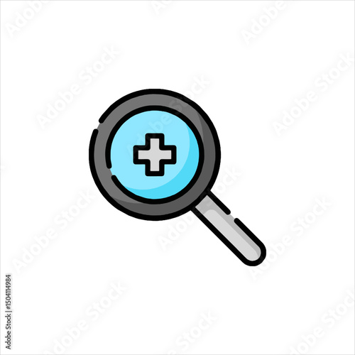 vector magnifying glass icon
