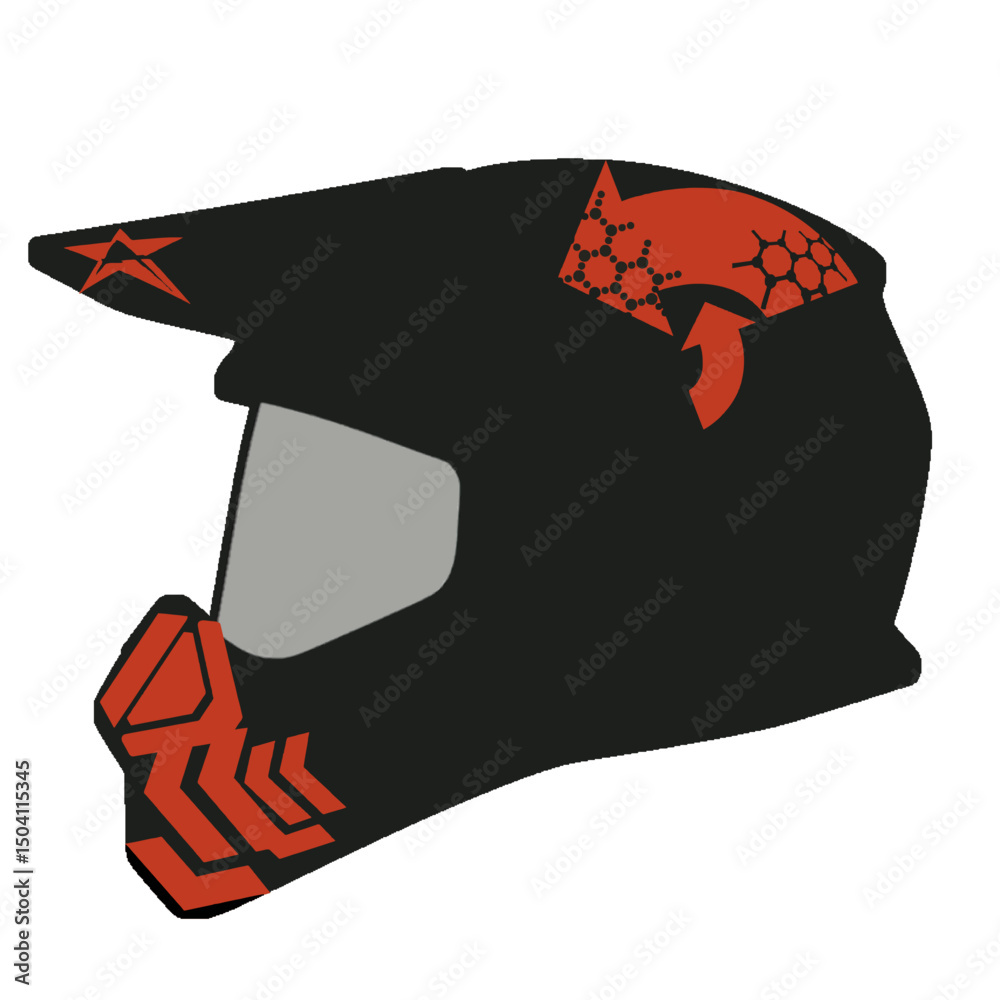 Obraz premium black hat on white background