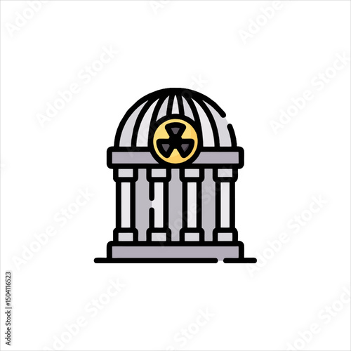 gold cage on white background