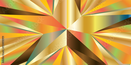 Abstract gold star background template