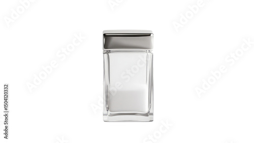  Glass salt shaker, Salt shaker on transparent background, top view