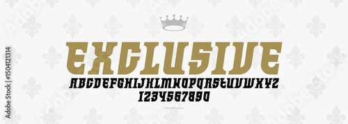 Elegant luxury serif strong vector font for logos and emblems branding, italic vintage letters alphabet for headlines and posters, fashion classic tasteful poster typography.