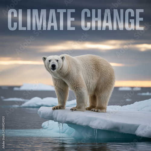 Polar bear in arctic