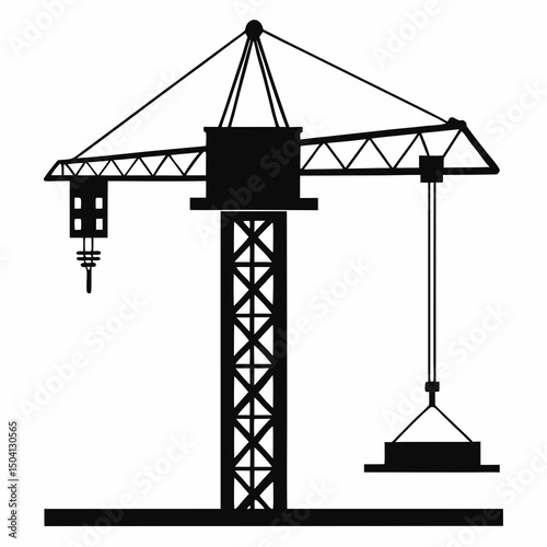 crane and building