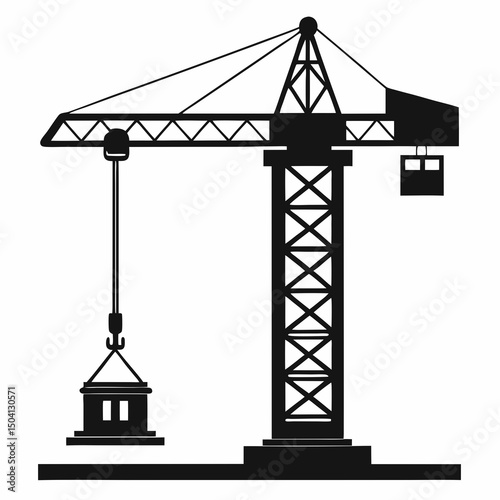 crane and building