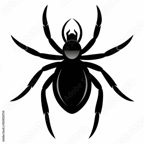spider on a white background