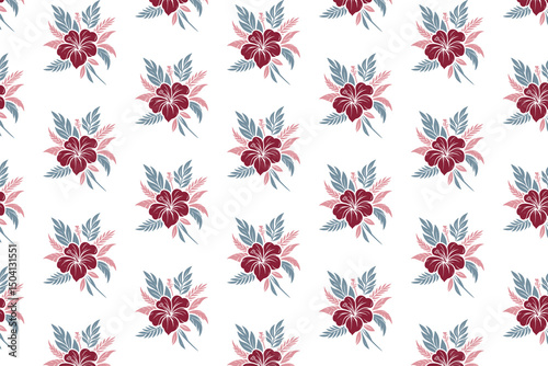 modern floral sketch, cotton flower outline, seamless textile pattern, stylish wallpaper texture, hand drawn line art

