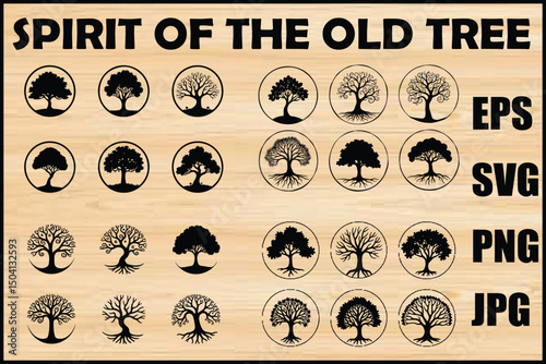 Mystic Tree Emblems & Nature Icons