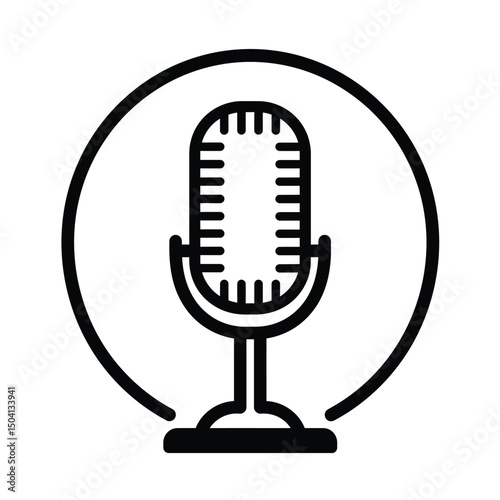 vector microphone icon