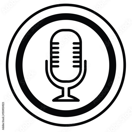 vector microphone icon