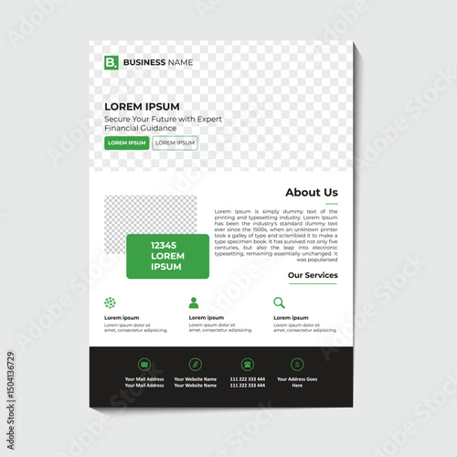 Financial Advisory Services Flyer Template
