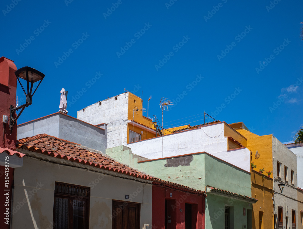 old colorful houses in tenerife spain old colorful houses in tenerife spain