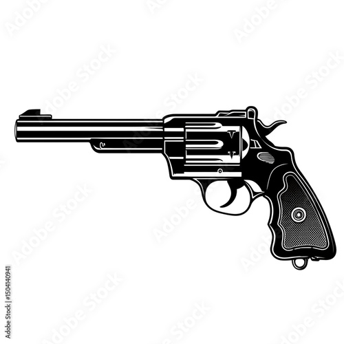 Wallpaper Mural gun isolated on white Torontodigital.ca