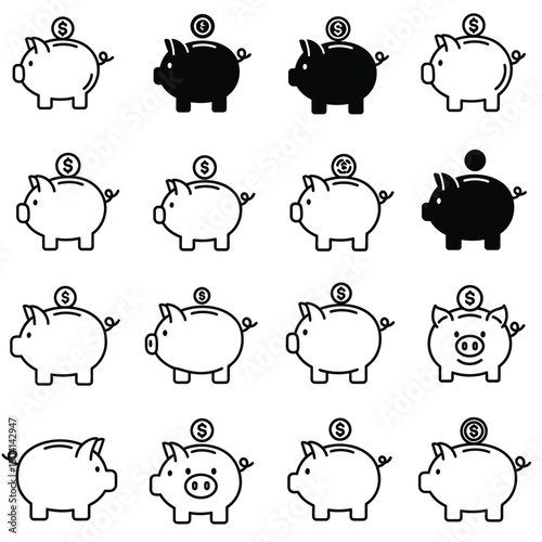 set of funny sheep
