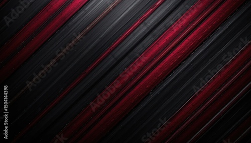 Diagonal Striped Pattern of Dark Red and Black photo