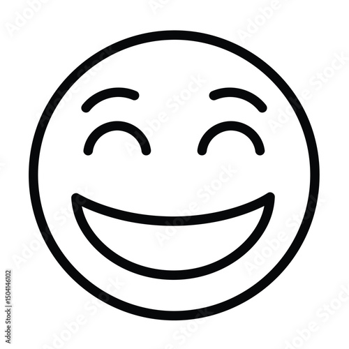 smile face icon illustration 