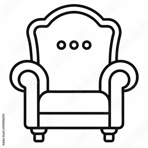 Decorative arm chair