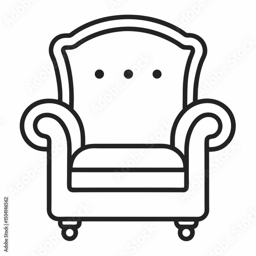 Decorative arm chair