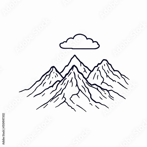 Majestic Mountains Serene Sky Dramatic Peaks Inspiring Nature
