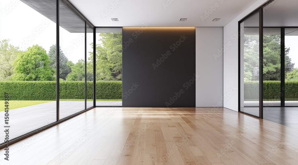 Fototapeta premium Modern, empty space with expansive views