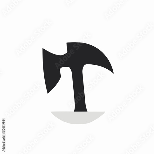 Powerful Axe Icon A Strong Symbol of Strength, Craftsmanship, and Woodworking