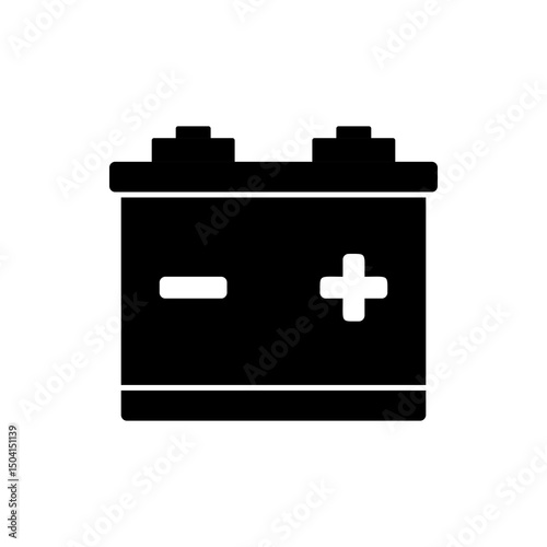 battery icon, modern vector isolated on white background.