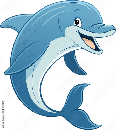 minimalist dolphin vector art illustration 