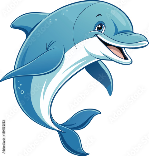 minimalist dolphin vector art illustration 