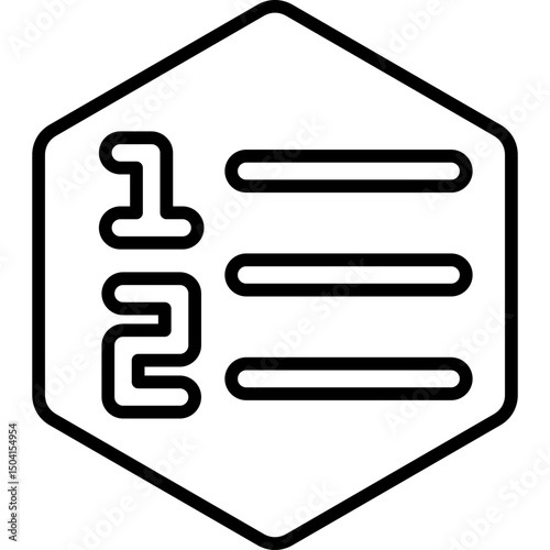 List Ordered Icon
