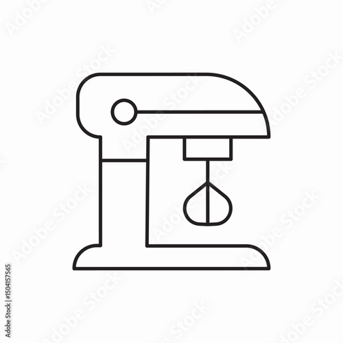mixer food processor appliances icon sign vector