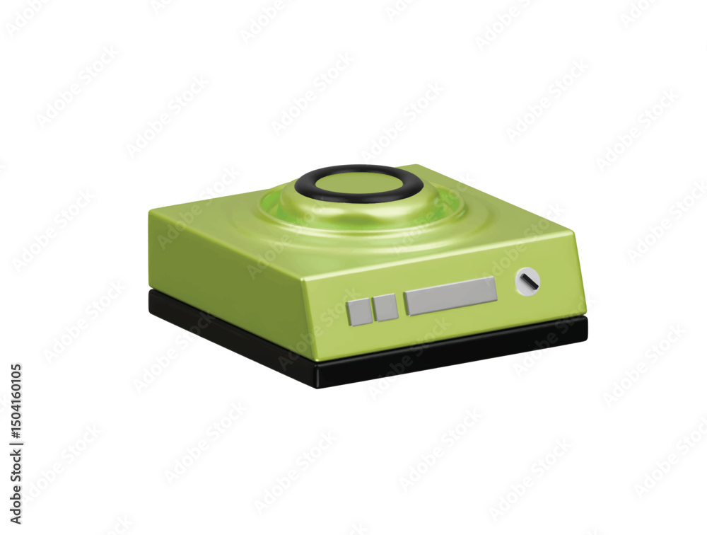 Fototapeta premium electric stove icon 3d illustration render