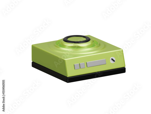 electric stove icon 3d illustration render