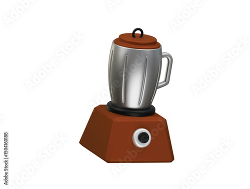 electric blender icon 3d illustration render