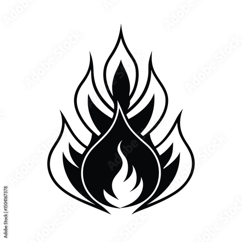Fire and Smoke Fusion Background