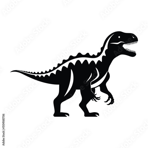 Dinosaur black silhouette