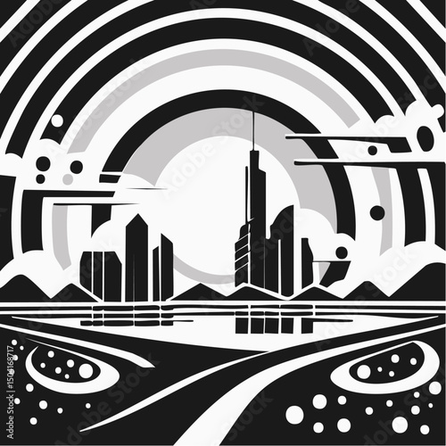 abstract city background