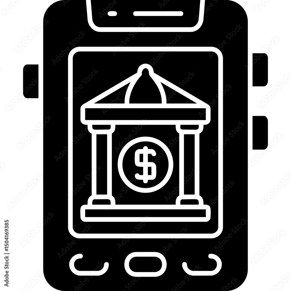 Obraz premium Bank App Icon