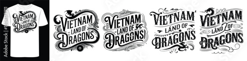 VIETNAM Global Travel Typography Shirt Design for Urban Adventurers