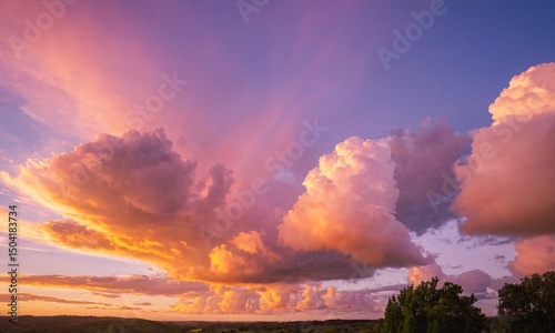 붉은노을,하늘풍경,멋있는구름