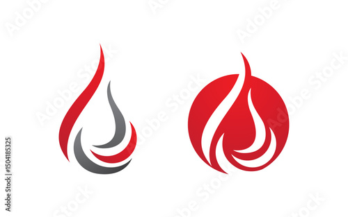 Flames Logo icon illustration vector design template vv.81
