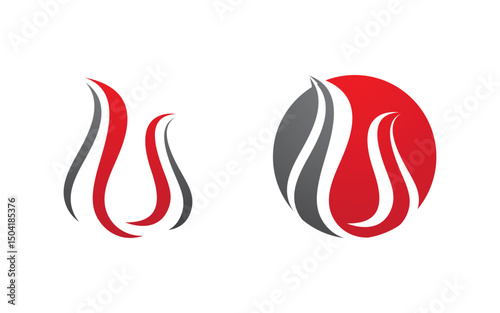 Flames Logo icon illustration vector design template vv.82