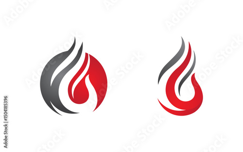Flames Logo icon illustration vector design template vv.83