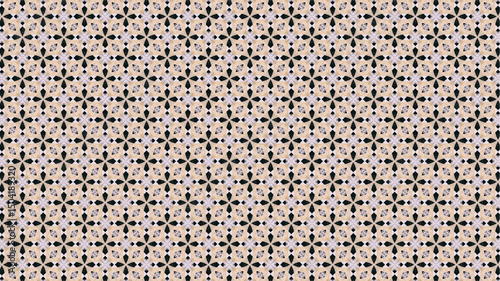 seamless motif tiles pattern design background vector.