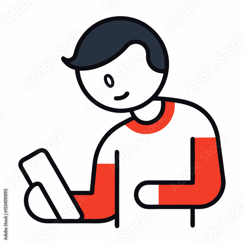 Multitasking in Modern Work: Person Typing One-Handed While Holding Smartphone