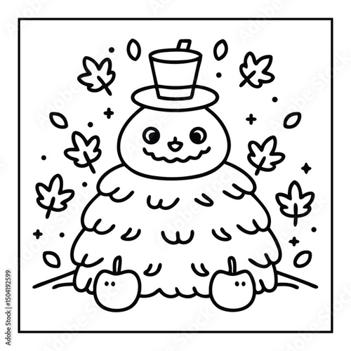 smiling scarecrow coloring pages