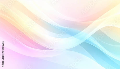明るいパステルカラーのグラデーション背景Light pastel gradient background