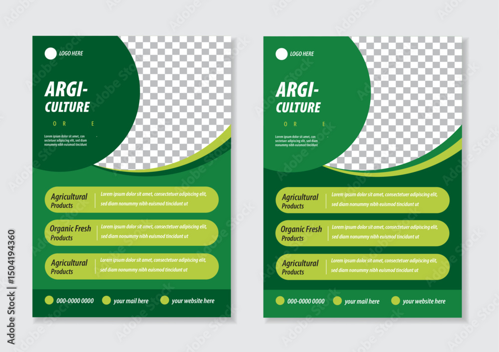 Agriculture Flayer Design Modern And Clean