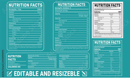Nutrition Facts, Nutrition Facts Template, Nutrition Facts Label, Nutrition Fact Vector Template, Editable Nutrition Fact, Personalized gift,Nutrition Facts For Mug, Supplement Facts, Supplement Facts