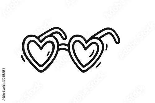 Stylish heart-shaped sunglasses designed for summer fun and trendy vibes during outdoor events and gatherings